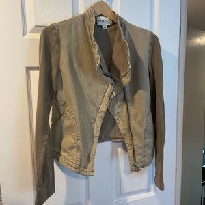 Marrakech olive moto jacket